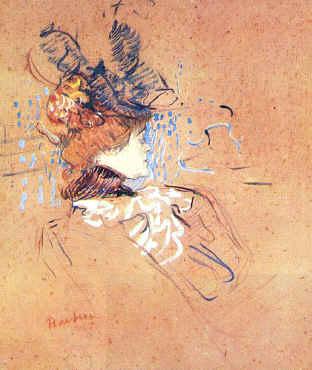  Henri  Toulouse-Lautrec Profile of a Woman oil painting picture